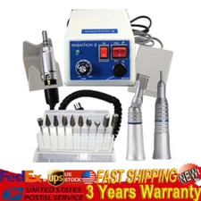 Dental Lab Micro Motor Marathon Polisher Machine+35000 RPM Handpiece+10 Burs New