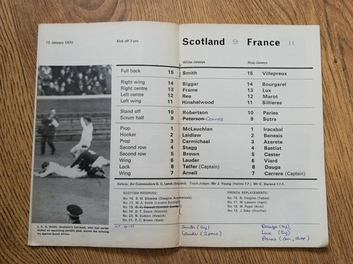 Scotland v France Rugby Programmes 1948 - 2012 - Picture 32 of 66