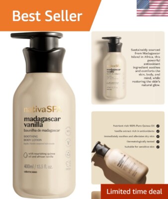 Nativa SPA Madagascar Vanilla Moisturizing Lotion for Nourished, Youthful Skin