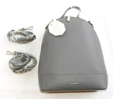 $99 New PIXIE MOOD Cora MINI Backpack Full Zip Cruelty Free Shoulder Bag Gray