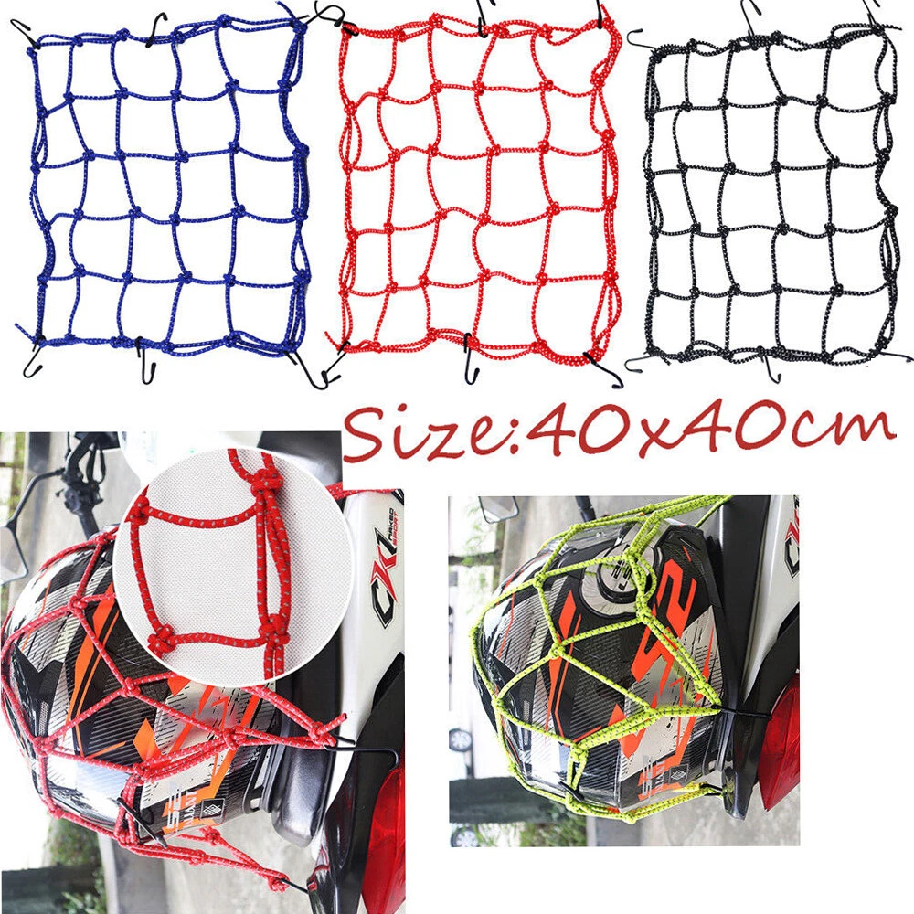 Cargo Net Motorcycle Helmet Mesh Luggage Tie Down Bungee Cord with