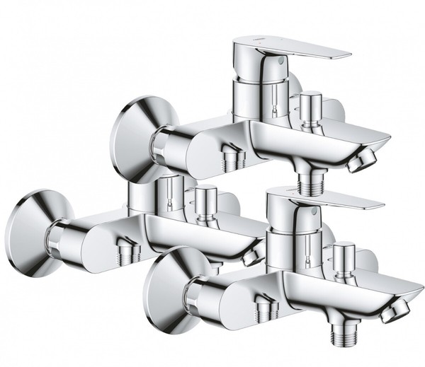 "Grohe 3X Einhand-Wannenbatterie Bauedge - 23604001 - 1/2\" - 35Mm Keramikkartusch"-image