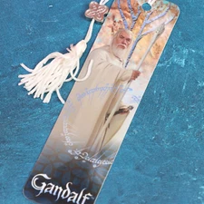The Lord Of The Rings The Two Towers Gandalf Bookmark With Charm 2002 New