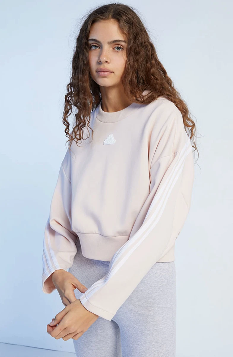 Adidas originals women's hot sale 3 stripes sweatshirt