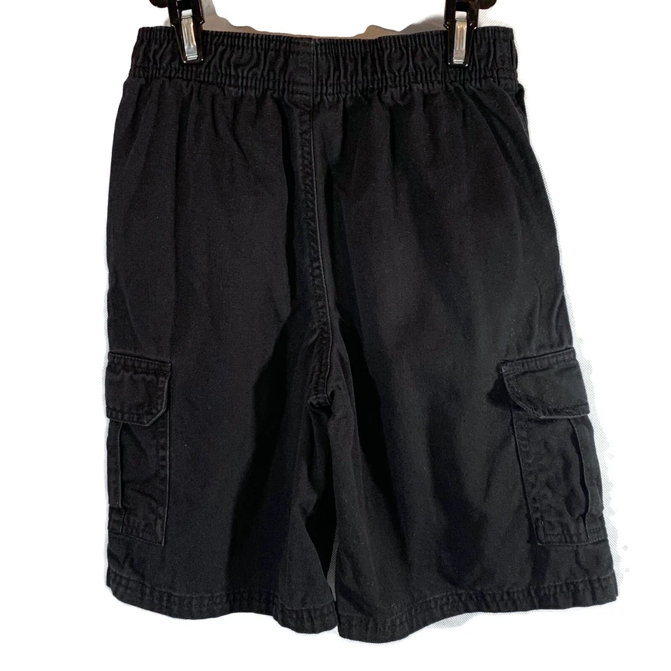 Pantalones Cortos Carga Toughskins Niños Negros 100% Algodón Talla Grande (7) Foto 2 de 4