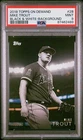2018 Topps On Demand Black & White #2B Mike Trout Background #D 8/25 PSA 9