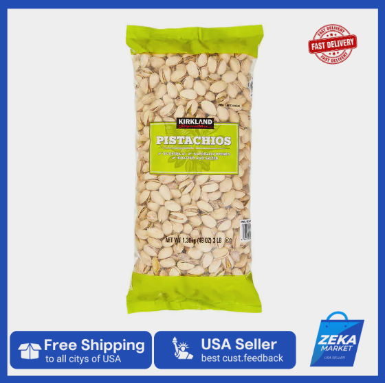 Kirkland Signature InShell Pistachios Roasted & Salted 3 Lbs, Kosher