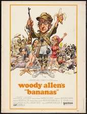 BANANAS movie poster 30x40 JACK DAVIS WOODY ALLEN Vintage