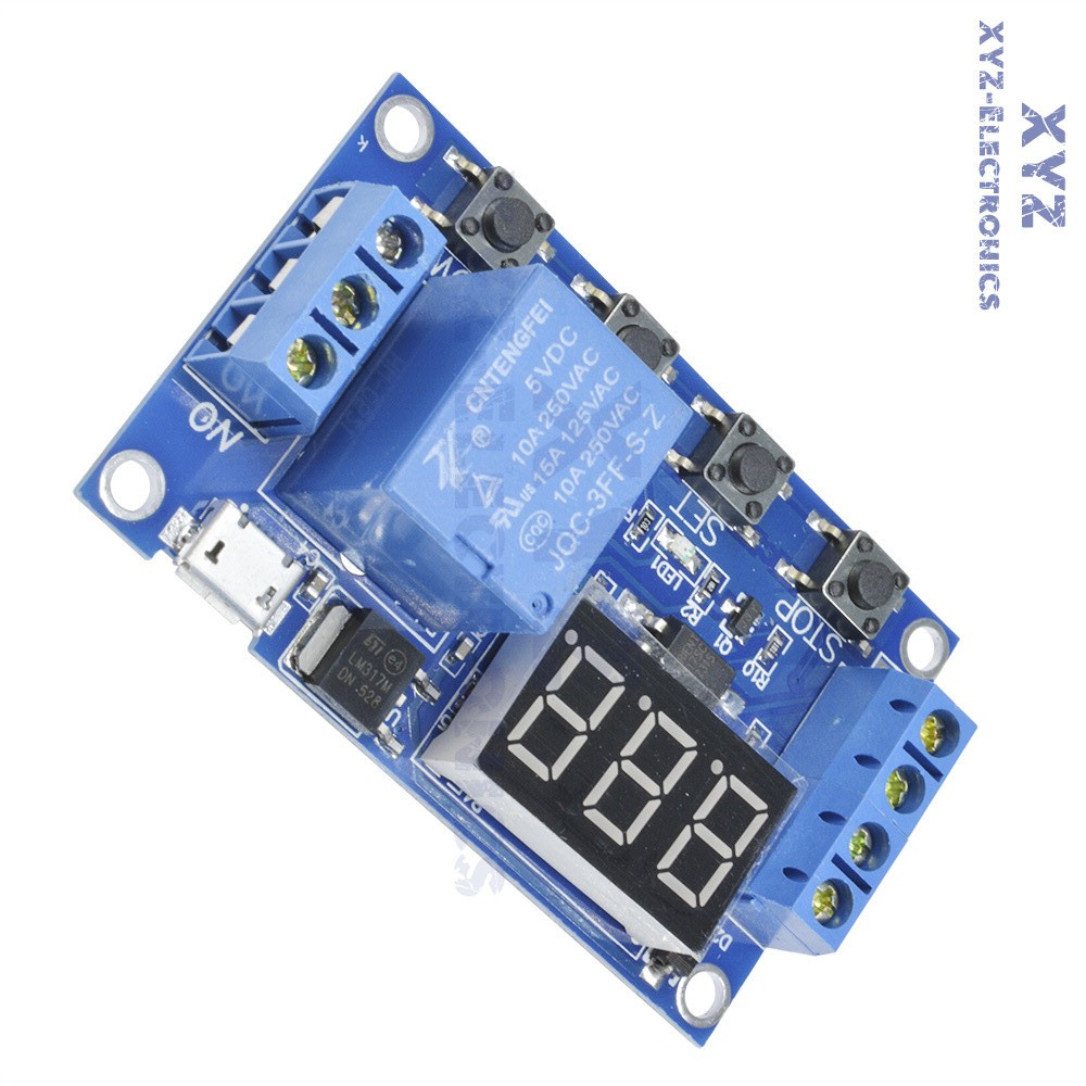 5V LED Relay Timer Switch Module With Display For Automation Micro USB ...