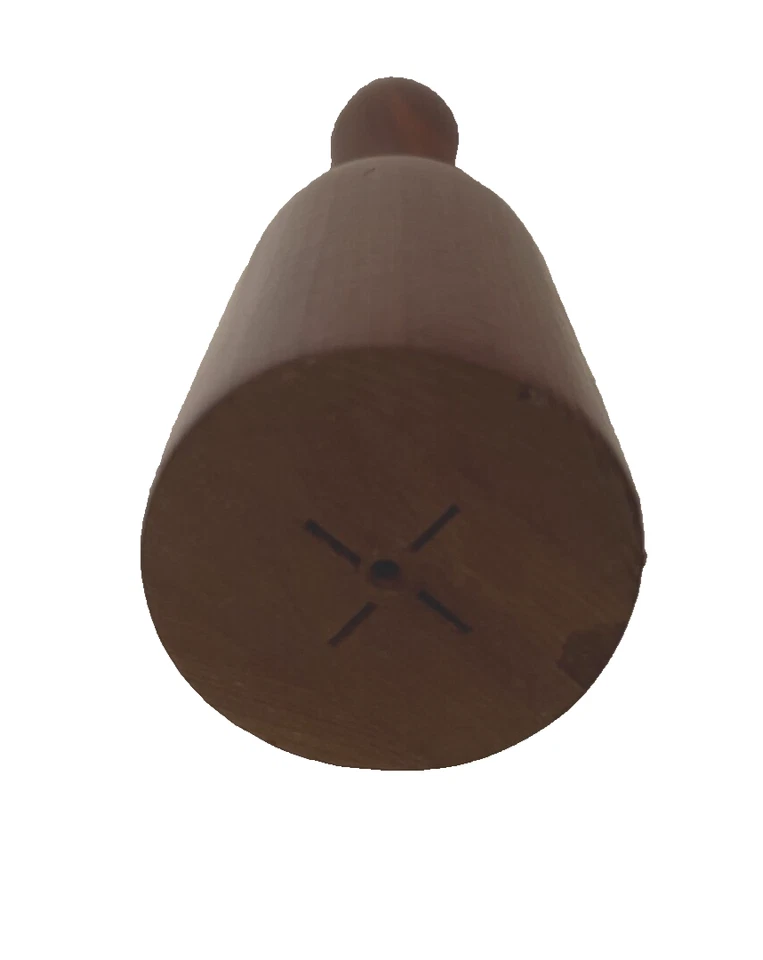 Candelabro cónico de madera tallada de 11" tono dorado candelabro Country Core rústico Foto 3 de 3