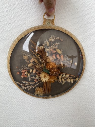ancien cadre rond verre bombe