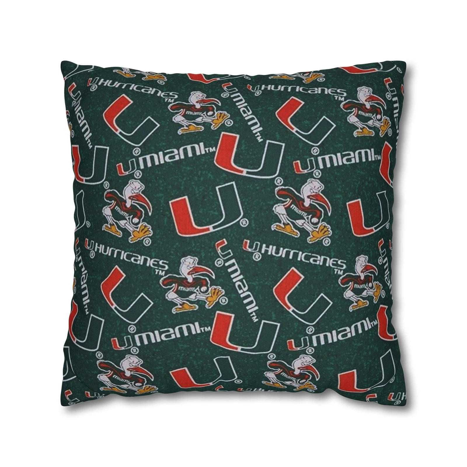 University of Miami Spun Square Pillowcase