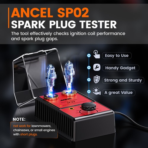 Dual Hole Car Spark Plug Tester Adjustable Detector Ignition Diagnostic Tools US - Picture 5 of 16