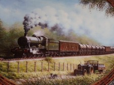 Davenport Collectors Plate THE MILK TRAIN From  WHEN THE TRAIN WENT BY