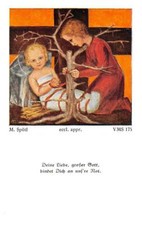 Flei&szlig;bildchen Heiligenbild Gebetbild Sp&ouml;tl" Holy card Ars sacra" 10659"