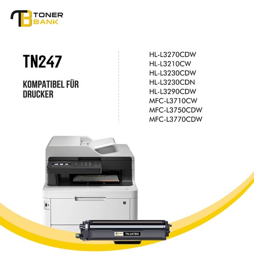 4 XXL TONER TN-247 Kompatibel Für BROTHER MFC-L3750CDW MFC-L3710CW DCP-L3510CDW - Afbeelding 4 van 4