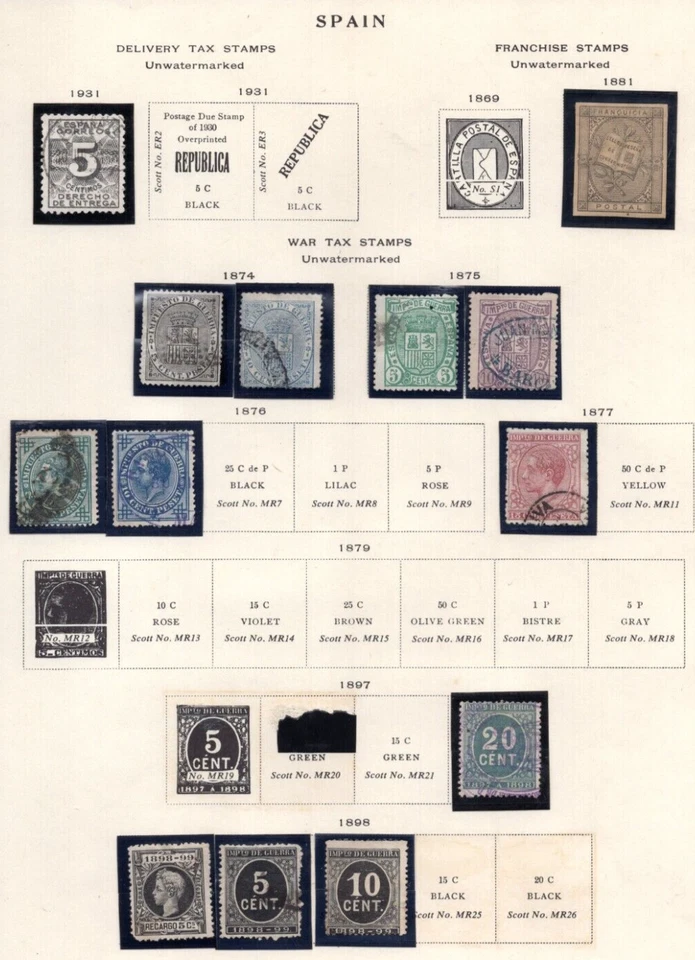 SPAIN 1854-1960 COLLECTION OF 160 STAMPS MINT & USED - Image 2 of 4