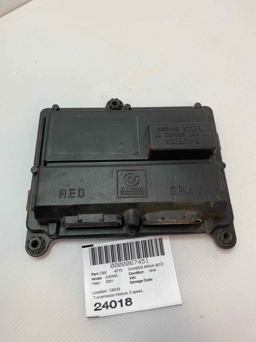 2001-2005 GMC SIERRA 3500 Transmission Control Module 5Spd Allison ...