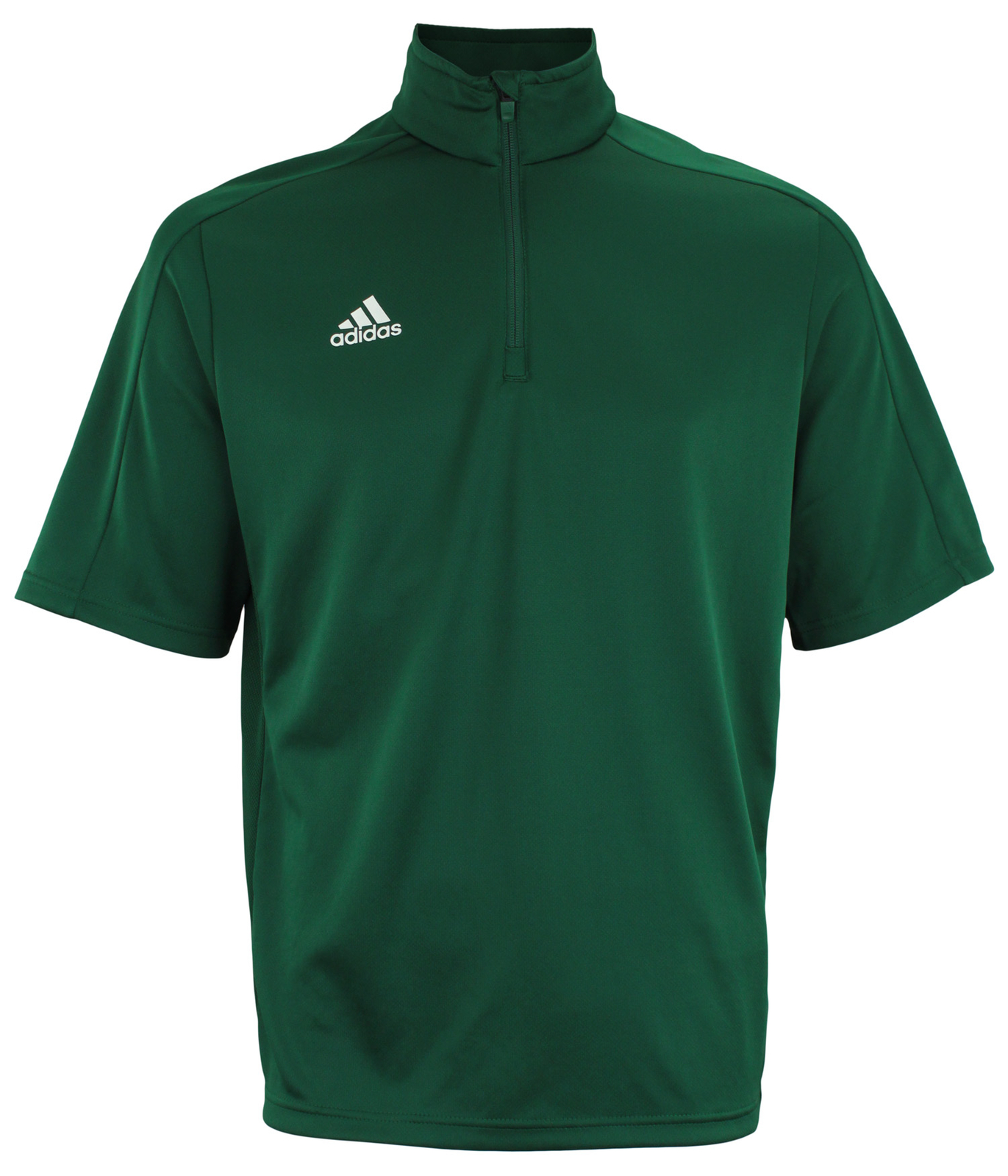 Мужской игровой топ Adidas с коротким рукавом и застежкой-молнией на четверть дюйма, различные цвета