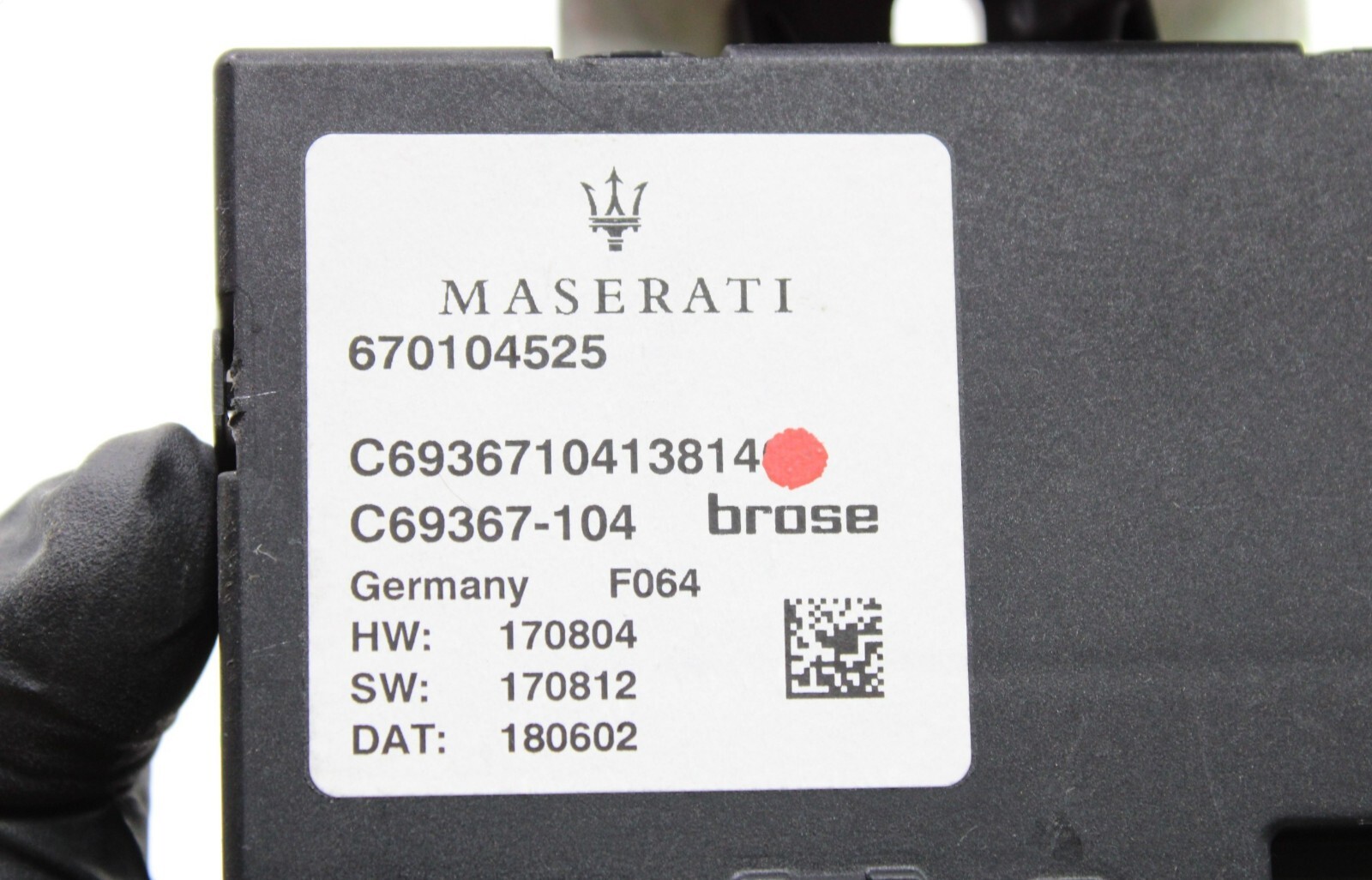 2017-20 MASERATI LEVANTE LIFTGATE POWER CONTROL MODULE & ALARM HORN SIREN OEM