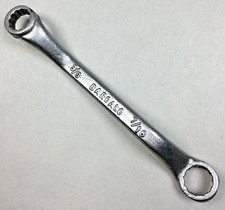 Vintage Barcalo Buffalo Short Deep Offset Box End Wrench 3/8" x 7/16" USA 12 Pt.