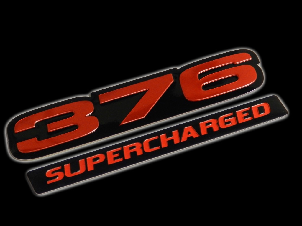 VMS 1 CHEVY 376 CI SUPERCHARGED ENGINE SMALL BLOCK ALUMINUM EMBLEM