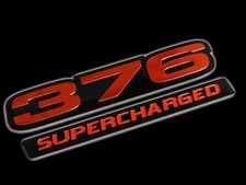 Vms 1 Chevy 376 Ci Supercharged Engine Small Block Aluminum Emblem Red Black