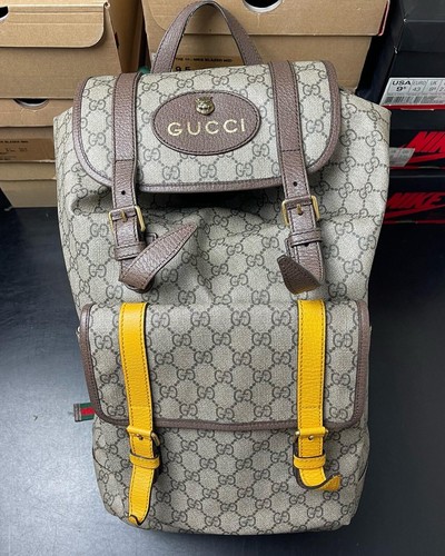 Gucci Soft Backpack - GG Supreme Web 