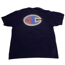 Champion Men T-Shirt Big C Logo Graphic Tee Short Sleeve Cotton XL