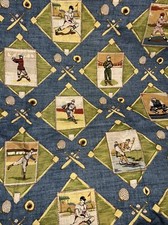 Calico Corners Custom Baseball Blakcout Curtains Drapes Panels Blackout 50 X 56