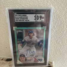 2023 Topps Chrome James Outman /199  Aqua Wave Refractor #RA-JO