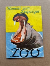 alte Broschüre Kommt zum Leipziger Zoo 1955 ...