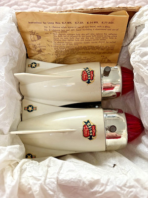 VINTAGE 1950'S SEISS Arrow Line K-92 Air Flight BICYCLE Duo Tail Lights