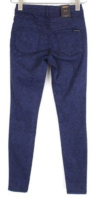 MAISON SCOTCH La Bohemienne Damen Hose W24/L32 Skinny gemustert blau *