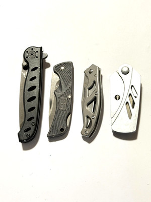 Lot of 4 Gerber Pocket knives - Bear Grylls Compact - EAB - EVO - Mini Paraframe