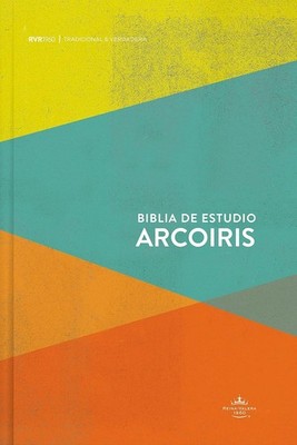Biblia Reina Valera 1960 de Estudio Arcoiris multicolor, tapa dura