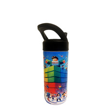 Roblox Fan Gamer 15oz Water Bottle   Kids Gaming Cup   Colorful Block Style