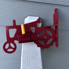 Squirrel Feeder -Heavy Metal Red Tractor- Holds 2 Ears of Corn - Brand New