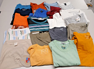 MEN'S T SHIRTS BUNDLE x 20 sizes various inc H&M TOPMAN NEXT TU