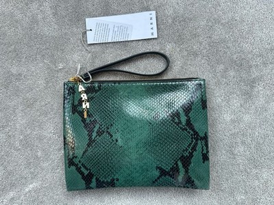 MARNI Clutch / Tasche   Leder   Schlangen-Optik   OVP 450 