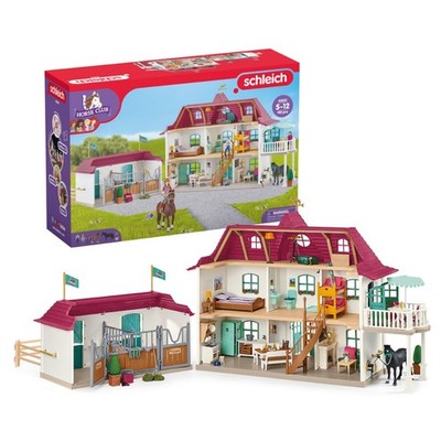 Horse Club Lakeside Country House and Stable Playset 192PC Schleich Equestrian