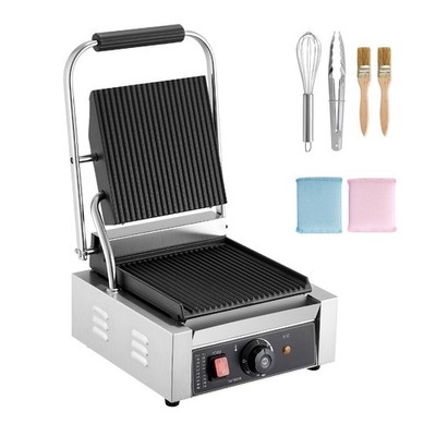 Uimoso Electric Panini Press Grill Sandwich Maker with 8.8x9 in Griddle Plate