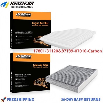 Complete Engine & Carbon Cabin Air Filter Combo for 2005-2018 Toyota/Lexus NEW