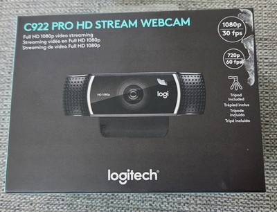 Logitech C922 Pro HD Stream Webcam 1080p W/tripod NEW SEALED BOX