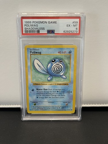 Poliwag (Shadowless) graded PSA 6 for sale on eBay