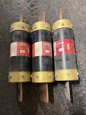 Lot of 3 Bussmann Low Peak LPS-RK-600 600 amp 600 VAC Bussmann Fuse