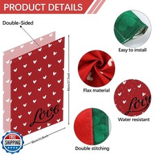 3 Pack Valentine Day Garden Flag St Patricks Day Garden Flag Easter Garden Fl...