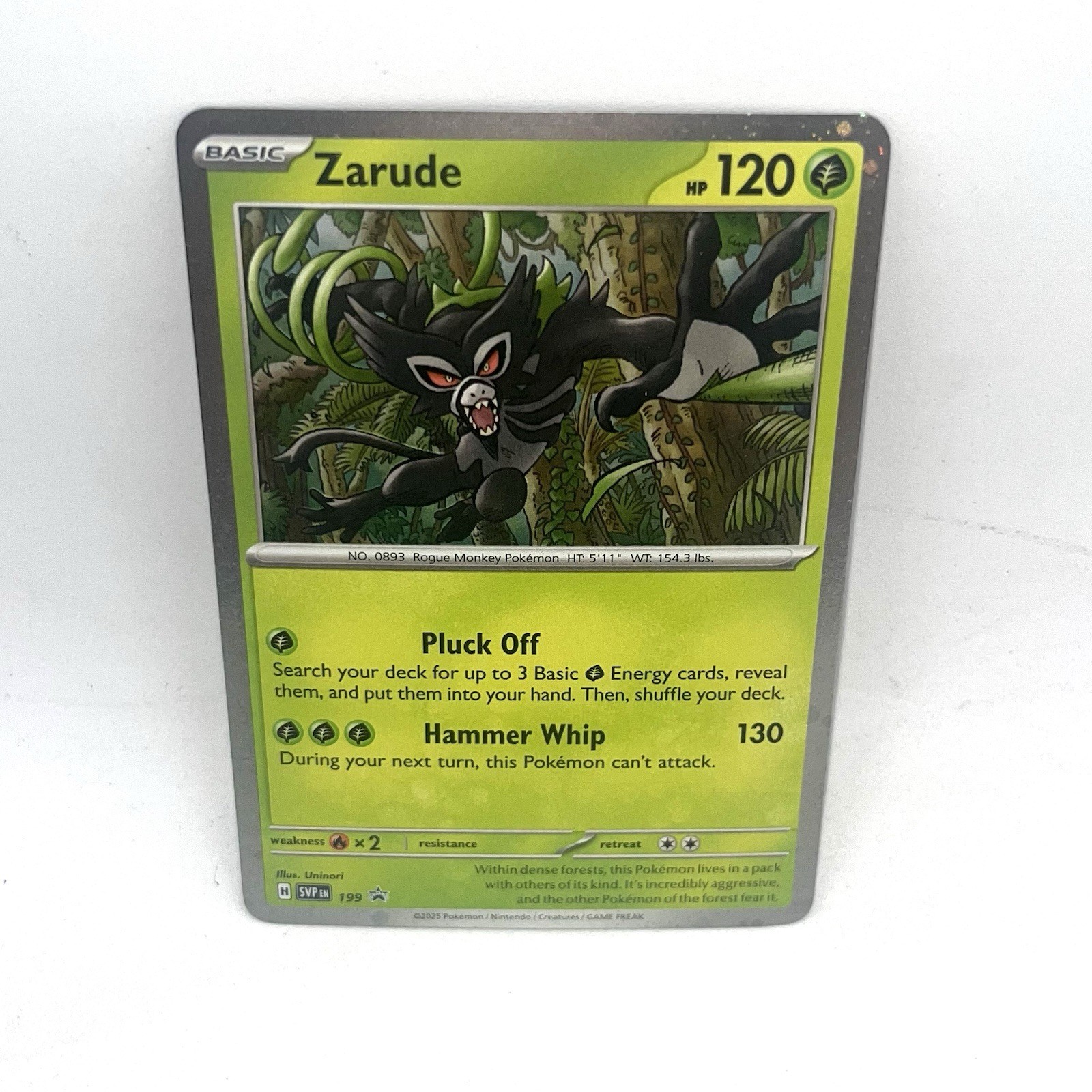 Zarude 199 Scarlet & Violet Black Star Promo Cosmos Holo Pokemon TCG