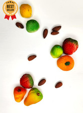 Assorted Fruit Shaped Toys 18pcs Pretend Play Food Set for Kids Kitchen Fun