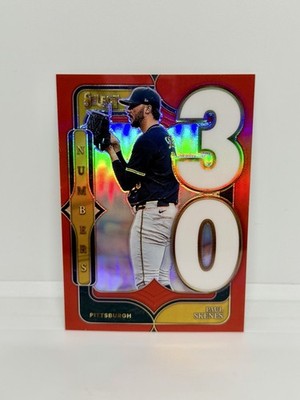 PAUL SKENES 2025 Panini Select Numbers Red Prizm /99 Pittsburgh